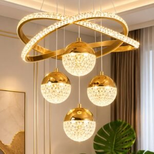 Modern Luxury LED Crystal Chandelier Pendant Light
